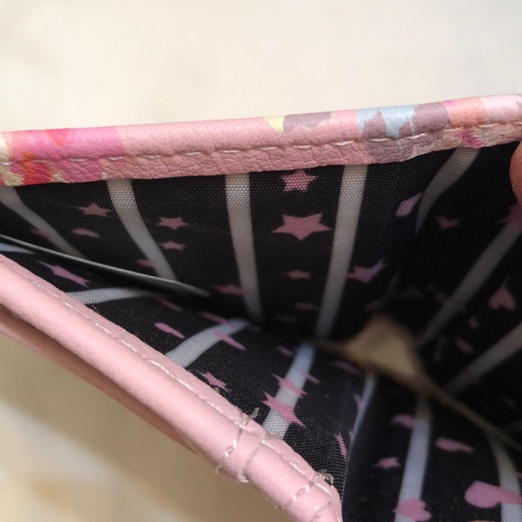 Betsey Johnson Luv Betsey Snap Card Wallet Pink Ditsy Floral Print NWT - Picture 11 of 13